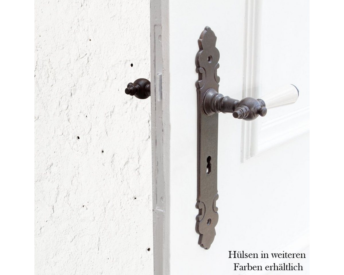 Antikas Türbeschlag Drückergarnitur für Zimmertüren, Porzellangriff, BB72, Eisen braun von Antikas