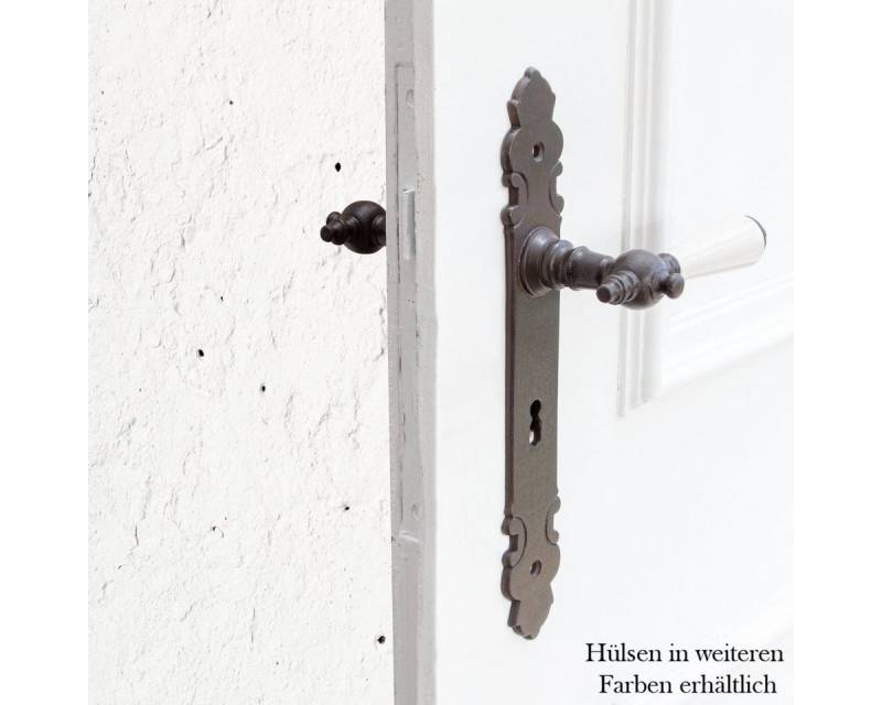 Antikas Türbeschlag Drückergarnitur für Zimmertüren, Porzellangriff, BB72, Eisen braun von Antikas