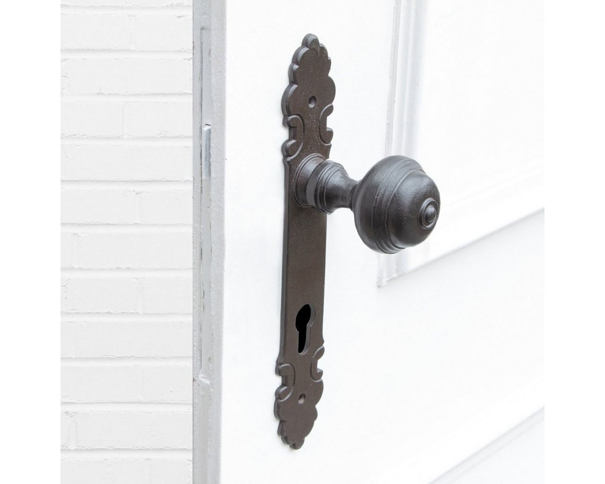 Antikas Türbeschlag Türbeschlag mit Knauf für Haustüren, Knauf - feststehend, PZ92 von Antikas