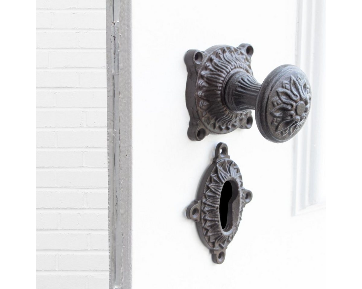 Antikas Türbeschlag Türbeschlag mit Knauf für Haustüren, rustikales Design, PZ, Eisen von Antikas