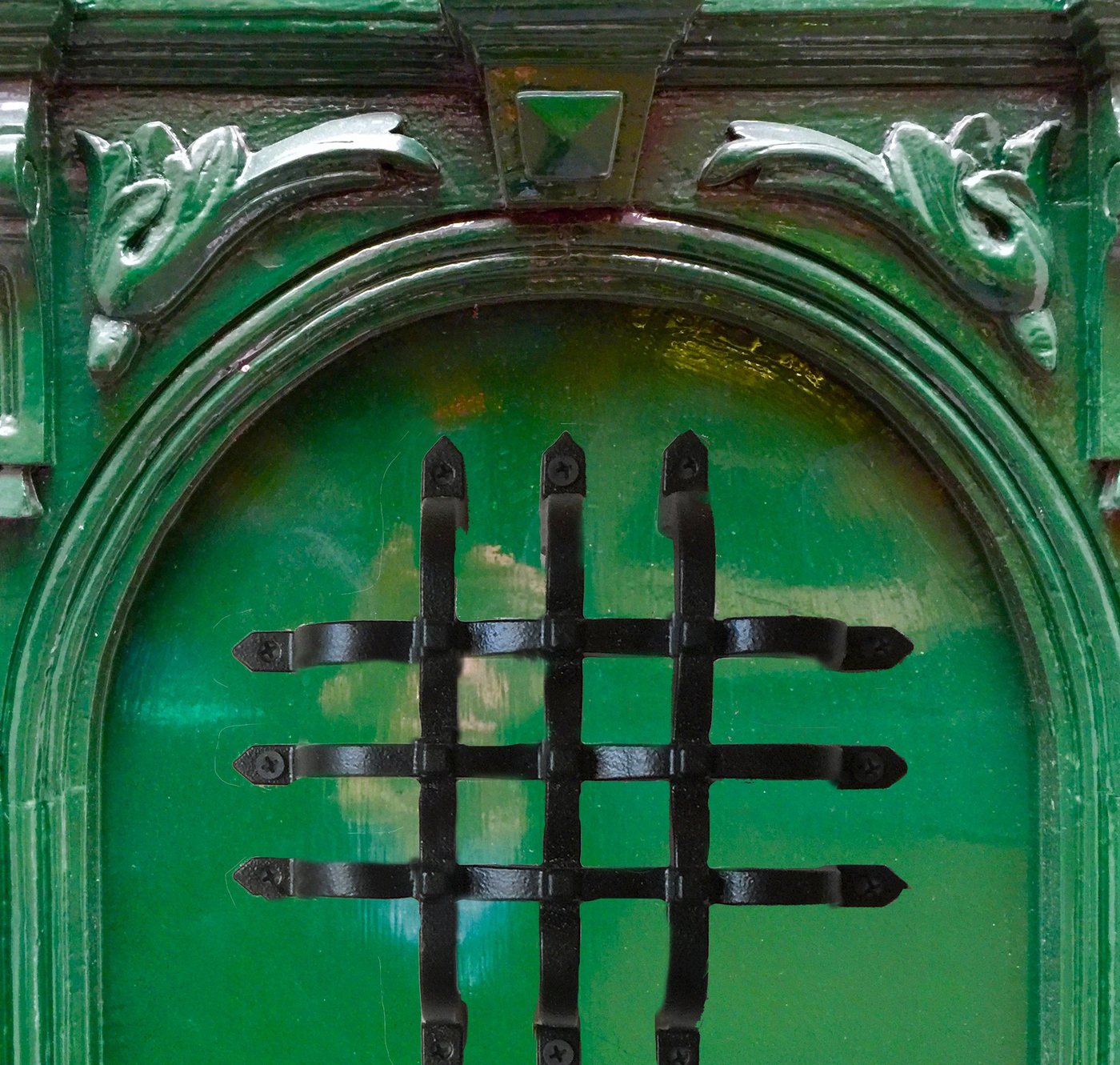Antikas Türbeschlag Türgitter Kloster Eisengitter Tür, Fenstergitter antik Klostertür von Antikas