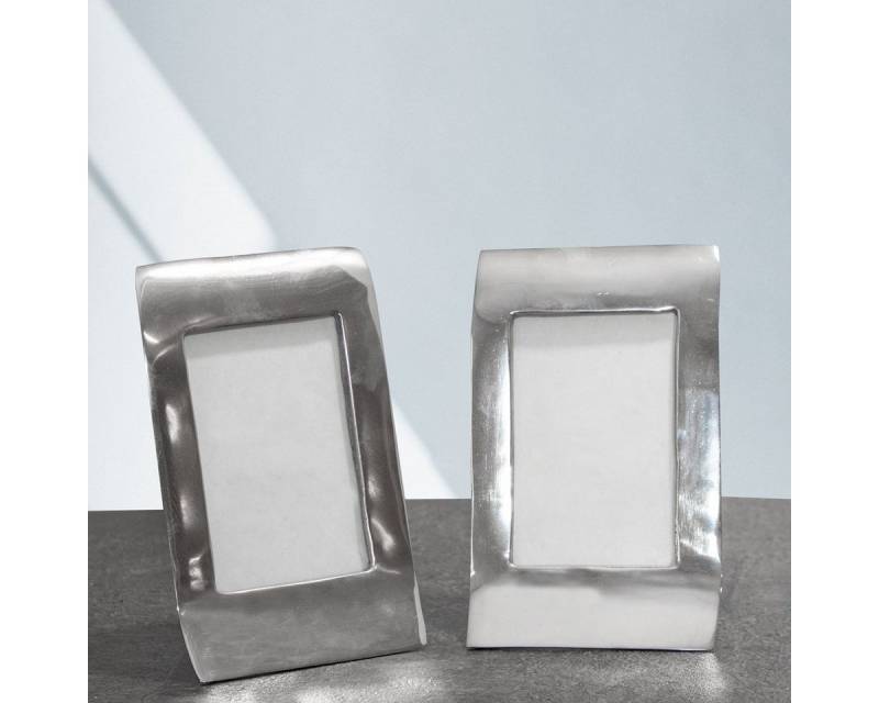 Antikas Wanddekoobjekt Bilderrahmenset, 2er, Glanz, Dekoration, Aluminium, 10x15 cm von Antikas