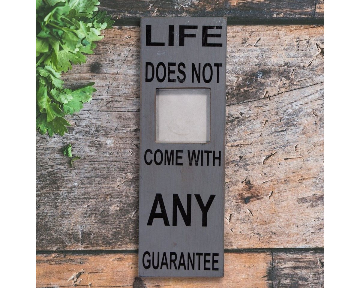 Antikas Wanddekoobjekt Holzbilderrahmen, Quadrat, Spruch, Grau, Passfoto Antikas Wanddekoobjekt Holzbilderrahmen, Quadrat, Spruch, Grau, Passfoto von Antikas