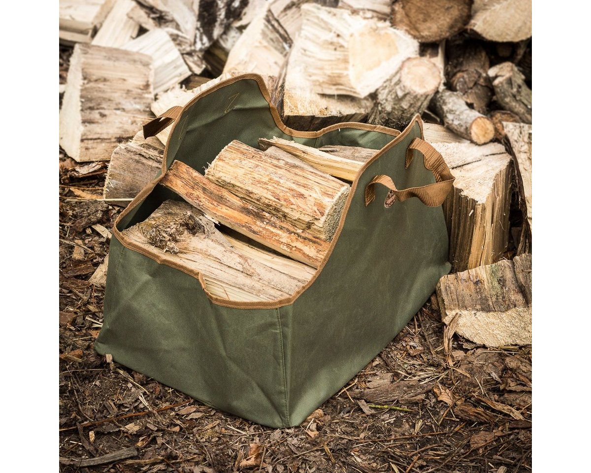 Antikas Wanddekoobjekt Kaminholztragetasche, Holztasche, Kamintasche, Kaminholz-Tragetasche Antikas Wanddekoobjekt Kaminholztragetasche, Holztasche, Kamintasche, Kaminholz-Tragetasche von Antikas