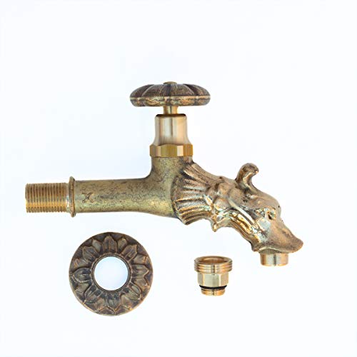 Antikas Wasserhahn | Wasserspeier aus Messing für Brunnen | Drachenkopf Design von Antikas