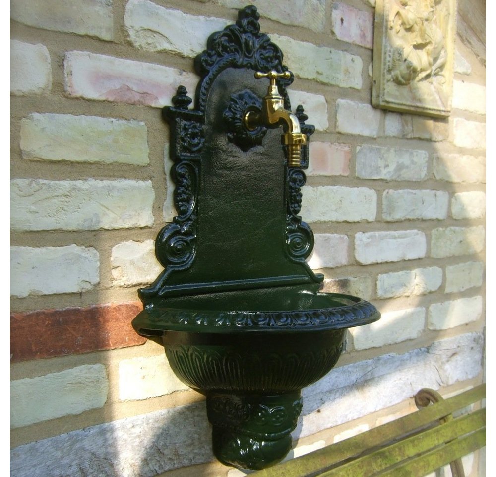 Antikas Wasserspeier Gartenbrunnen, Wandbrunnen, Wasserzapfstelle Waschbecken, Aluminium von Antikas