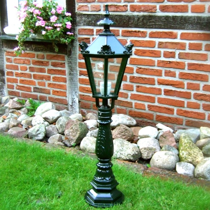 Außenleuchte als schöne Wegbeleuchtung, wie antik Gartenlampe Amsterdam H.95cm von Antikas