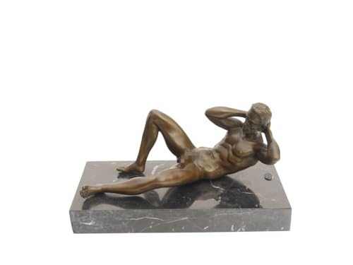Antike Fundgrube Erotischer Männerakt | Liegende nackte Männerskulptur | Aktmodell aus Bronze (10138) von Antike Fundgrube