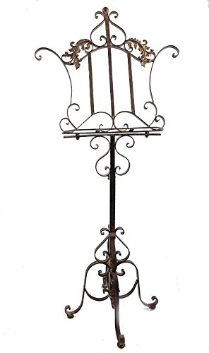 Notenständer antiker Stil Eisen höhenverstellbar | Notenstativ Notenpult | B: 52,5 cm (1621) von Antike Fundgrube