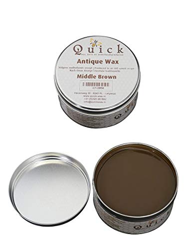 Quick Antique Wax Bienenwachs Möbel Pflegemittel 375 ml Middle Brown (5706) von Antike Fundgrube