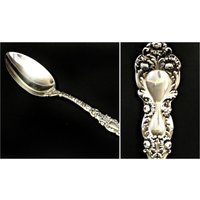 Antik Gorham Imperial Chrysantheme Sterling Silber Tisch Servierlöffel Ca 1894 8.5'' No Mono von Antike