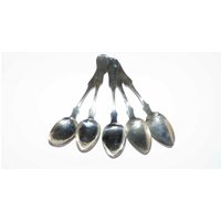 Pre Civil War Münze Silber Tischlöffel Von E & D Kinsey 1844-1861 Fünfer Set | 5 Sammlerstück Fine .900 von Antike