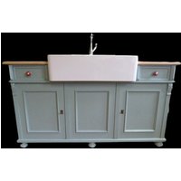 Küchen Anrichte, Freistehende Waschbecken, Massivholz Landhaus Vintage Shabby-Chic Stil von AntikeMobel