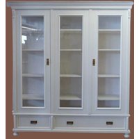 Vitrine, Glas-Schrank, Wäscheschrank, Geschirrschrank Im Vintage Antik Landhaus Shabby-Chic-stil von AntikeMobel