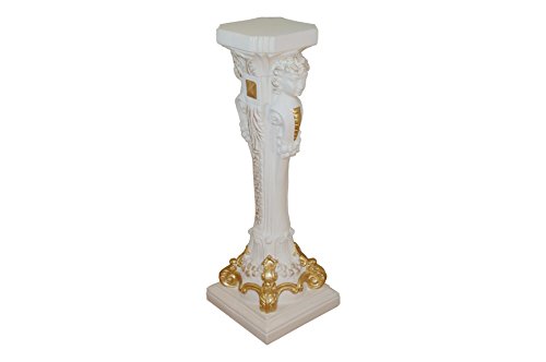 Antikes Wohndesign Blumensäule Blumenständer Barock Säule Standsäule Griechische Säule von Antikes Wohndesign