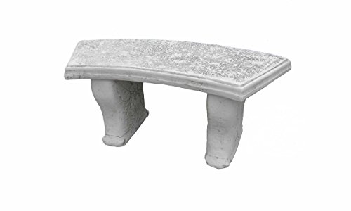 Antikes Wohndesign Gartenbank Sitzbank Römerbank Steinbank Bank Holz Optik von Antikes Wohndesign