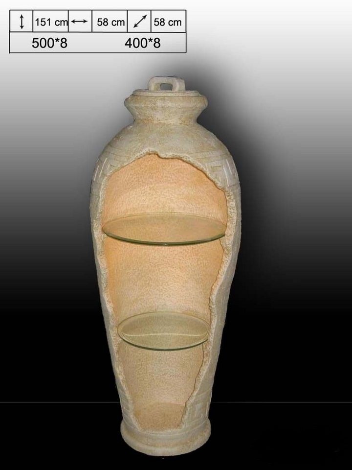Antikes Wohndesign Regalelement ANTIKES WOHNDESIGN Säulenregal AWD-VS-008 B:70cm H:202cm von Antikes Wohndesign