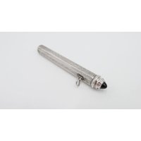 830 Silber Vermutlich Cartier Stift Kugelschreiber Blauer Stein von AntikhandelStuttgart