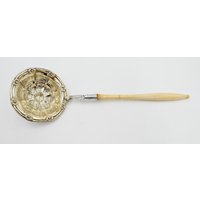 Alter - Antiker Teesieb Siebkelle Silber 13 Lot Vergoldet Um 1850 von AntikhandelStuttgart