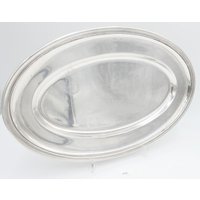 Tablett Servierplatte " Gebr. Hepp 45x28 cm Versilbert Monogramm Fc Cf von AntikhandelStuttgart