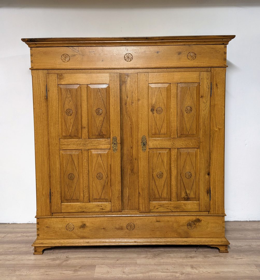 Biedermeier Eiche Schrank von Antikhof Br?ck