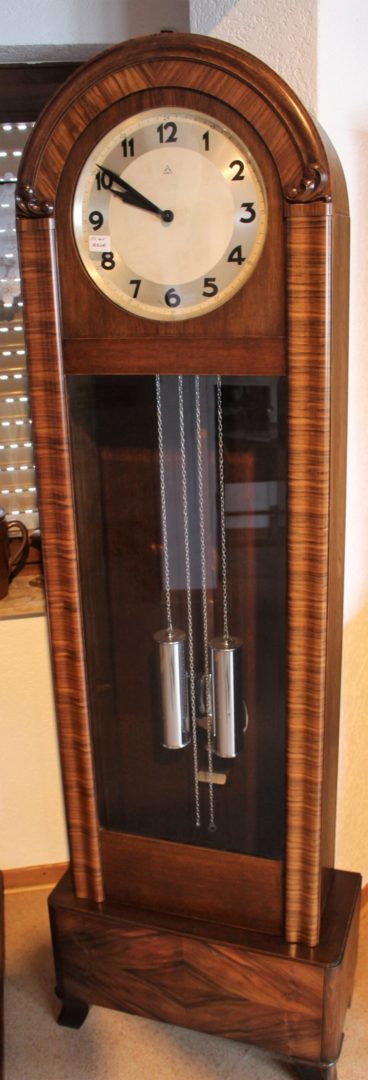 Nussbaum Jugendstil Standuhr von Antikhof Br?ck