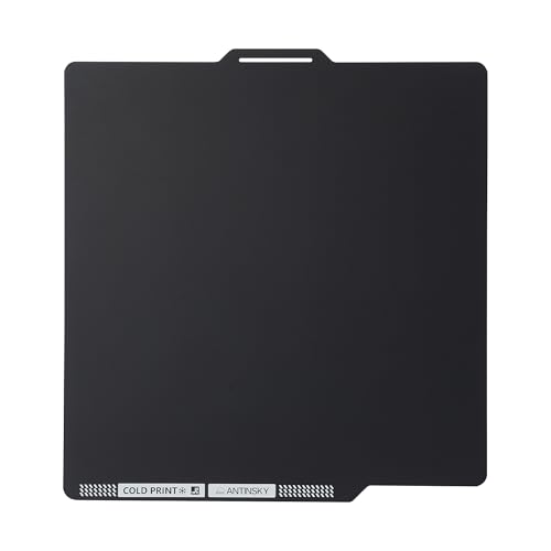 Antinsky Bambu Lab Kalt PEI Blatt doppelseitig 257,5 x 257,5 mm (10,14 x 10,14 Zoll) flexibles magnetisches Stahlblech leicht zu entfernende Form PEI Bauplatte für Bambu Lab X1/X1C/P1P/A1 3D Drucker von Antinsky