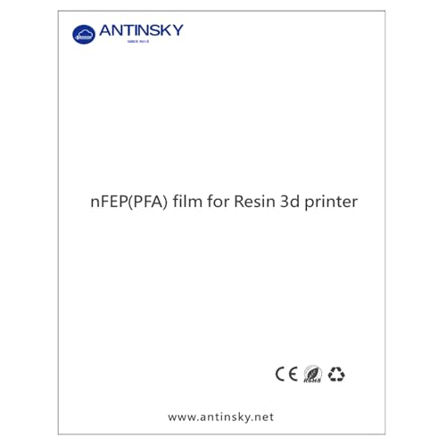 Antinsky nFEP Film, 220 x 310 mm, 1 x PFA-Folie für LCD-Harz, 3D-Drucker, Phrozen Sonic Mighty 8k 25,4 cm. von Antinsky