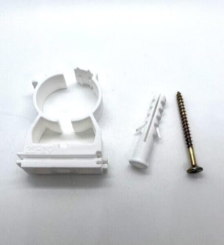 10x Klemmschellen Halteklammern Rohrschellen mit Dübeln und Schrauben (20-23 mm) von Antip-Tools