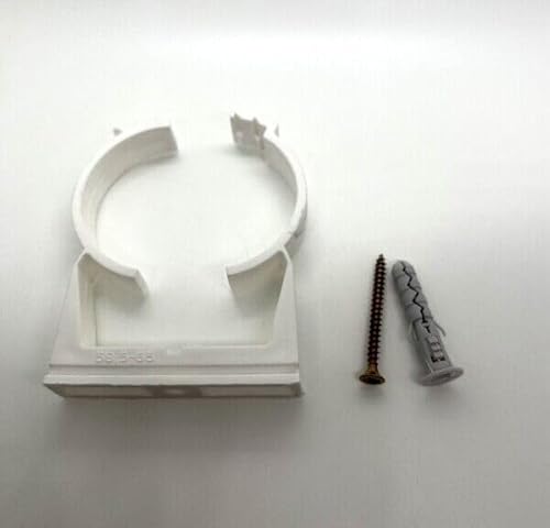 10x Klemmschellen Halteklammern Rohrschellen mit Dübeln und Schrauben (48-55 mm) von Antip-Tools