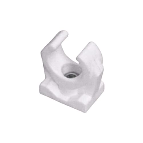 10x Rohrclips Einfach Rohrhalter Weiß Rohrbefestigung Kunststoffrohr (mit Metallhülse, 28 mm) von Antip-Tools