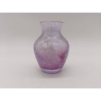 Rosa Swirl Caithness Kristall Vase 9, 5cm, Miniatur von AntiqueBoss