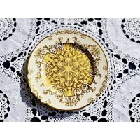 1930S Königlich Tettau Elfenbein Porzellan Teller Kunstvoller Floraler Dessertteller, Made in Germany von AntiqueBoutiqueIdeas