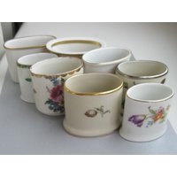 Vintage Set 9 Sammlung Floral Porzellan Zahnstocher Halter Vintage Set 9 Sammlung Floral Porzellan Zahnstocher Halter von AntiqueXmas