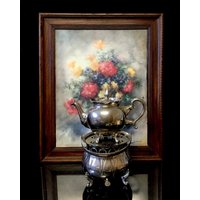 Daalderop Art Deco Teekanne Aus Zinnlegierung. Selten von Antiquecuriosajane