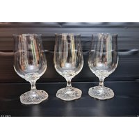 3x Rosenthal Kristall Biergläser/ Biertulpen Collection Monbijou, Signiert/ 1970-80Er/Hausbar Stielglas 3x Rosenthal Kristall Biergläser/ Biertulpen Collection Monbijou, Signiert/ 1970-80Er/Hausbar Stielglas von Antiqueliebe