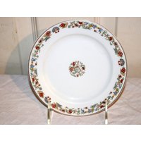 Orientalisch Von Opco Syracuse - Speiseteller Weißer Hintergrund Goldrand Feines China Orientalisch Von Opco Syracuse - Speiseteller Weißer Hintergrund Goldrand Feines China von AntiqueologyToday