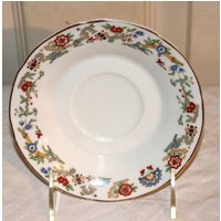 Syracuse Opco "Oriental" - Unterteller Weißer Hintergrund Goldbesatz Feines China Syracuse Opco "Oriental" - Unterteller Weißer Hintergrund Goldbesatz Feines China von AntiqueologyToday