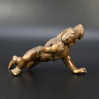 Hindu Lord Krishna Bal Gopal Statue Idol Spielen Flöte Messing Handmade Figur Hand Geschnitzt Metall Nepal von AntiquesFromAsia