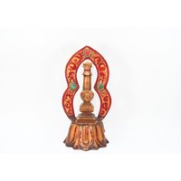 Kulturelle Hölzerne Schamane Stupa Vintage Festival Hand Gefertigt Bemalt Aus Holz Saman Dekor Nepal Himalaya Volkskunst von AntiquesFromAsia
