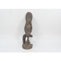 Taubenmutter Füttert Ihr Küken Handgeschnitzt Antike Holzskulptur Nepal Skulptur Handarbeit Vogel Statuettes von AntiquesFromAsia