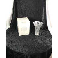 Fifth Avenue Kristall Vase in Original Box, Diamant/Fächerschliff von AntiquesbyDemetria