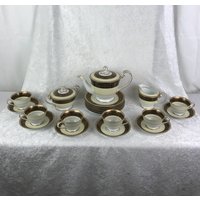 Majestic Goldlea Von Noritake, Tee/ Lunch Set, Teekanne, Teetassen, Teller von AntiquesbyDemetria