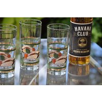 4 Vintage Duck Wildlife Cocktail - Highball-Gläser, Bourbon Scotch Whisky 16 Oz Whisky-Gläser Cabin Woods Glassware von Antiquevintagefind