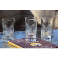 Vintage Highball Gläser 1950Er Jahre Weizen Design, Set Mit 4 Gläsern Vintage Highball Gläser 1950Er Jahre Weizen Design, Set Mit 4 Gläsern von Antiquevintagefind