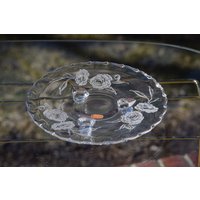 Vintage Fostoria Camellia Geätzte Glas Leckerbissen Platte Vintage Fostoria Camellia Geätzte Glas Leckerbissen Platte von Antiquevintagefind