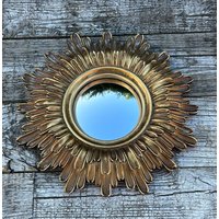 Anna Gold Patinierter Spiegel Mit Hexenauge, Durchmesser 24 cm von Antiquitesdelaferme