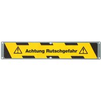 Anti-Rutschplatte 'Achtung Rutschgefahr', LxB 635 x 114 mm Anti-Rutschplatte 'Achtung Rutschgefahr', LxB 635 x 114 mm von Mehlhose