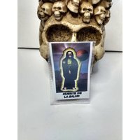 Laminierte Santa Muerte-Gebetskarte. Muerte De La Salud | Gesundheitstod von Antojitosdesuerte