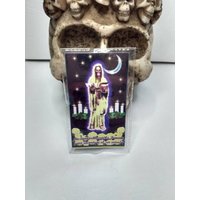 Laminierte Santa Muerte Gebetskarte. La La Pureza Encontrar Al Ser Amado | Die Reinheit, Um Den Geliebten Zu Finden von Antojitosdesuerte